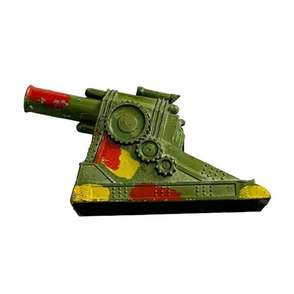 Vintage Barclay Manoil WW1 Hallow Cast Toy Cannon Lead Camo Cannon - Picture 2 of 7